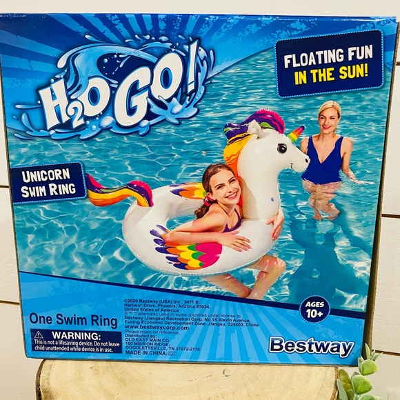 Unicorn Swim Ring Float H2O GO New! - Picture 1 of 2